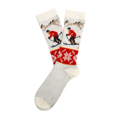Anonymous Ism Ski JQ Crew Men's Off White Socks