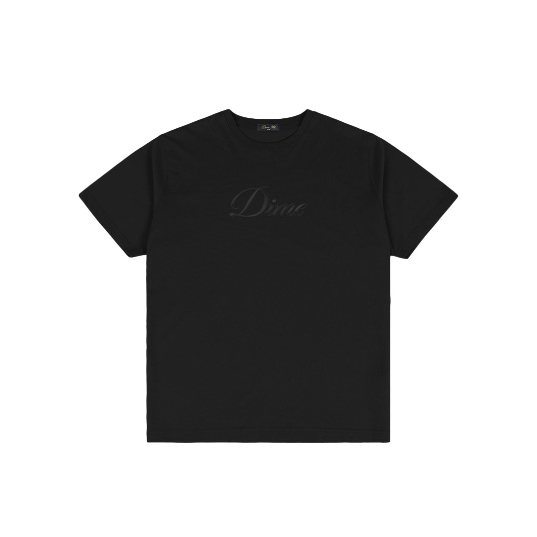 Dime Cursive T-Shirt Black