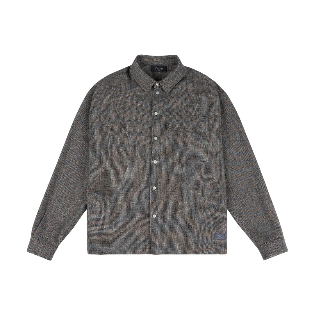 Dime Wool Overshirt Silver