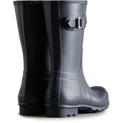 Hunter Mens Navy Original Short Wellington Boots