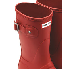 Hunter Womens Matt  Red Original Short Wellington Boots