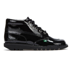 Kickers Kick Hi Womens Black Patent Boots