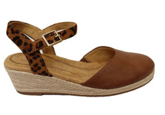 Scholl Orthaheel Mona Womens Comfortable Wedge Espadrille Shoes
