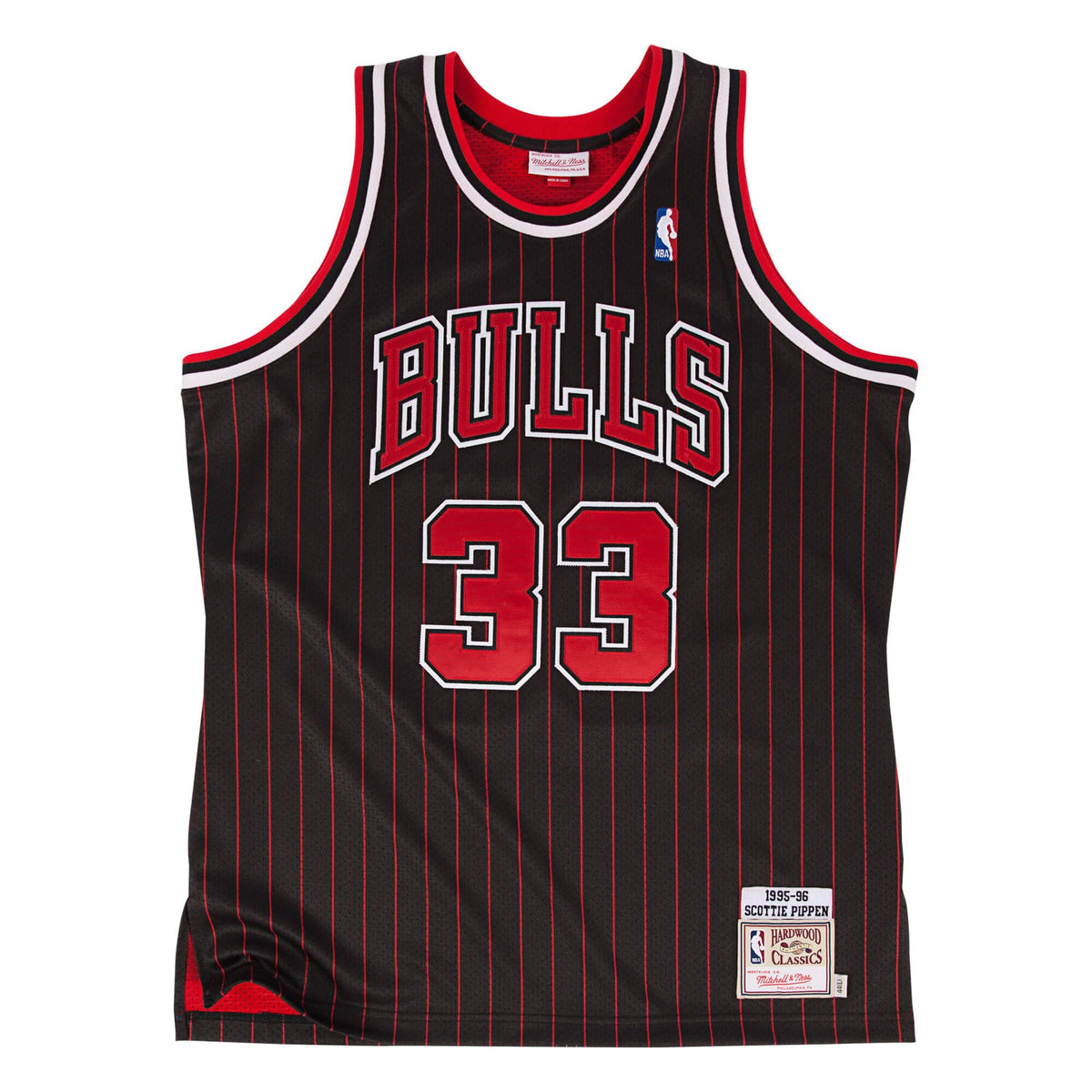 Mitchell & Ness NBA Chicago Bulls Scottie Pippen #33 Black Authentic Jersey 1995-96 722630095SPIPP
